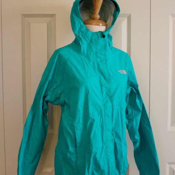 The North Face Women's Rain Coat, Teal - Picture 3 of 5
